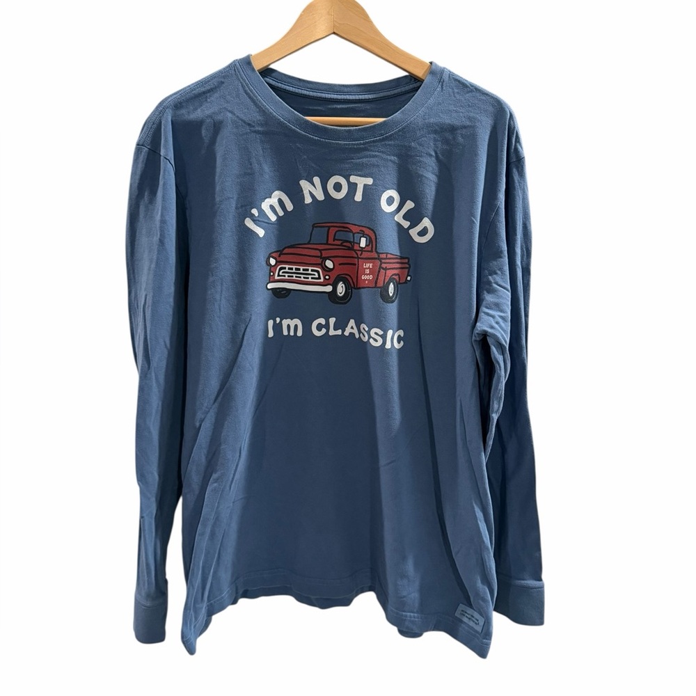 Life is Good Long Sleeve Crusher Tee